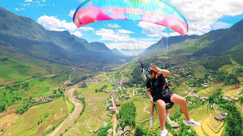 Billet Sapa : aventure en parapente tandem avec prise en charge et retour