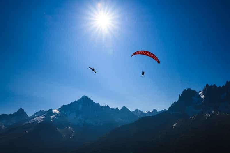 Chamonix : Vol en parapente en tandem avec vue sur le Mont-Blanc