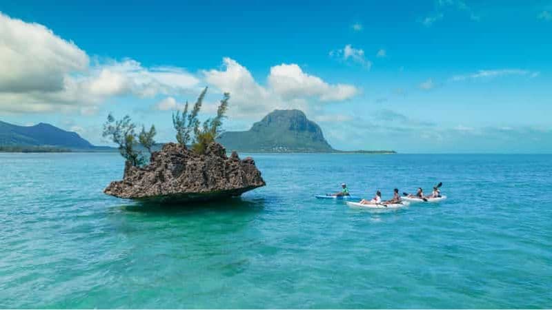 Maurice : Visite guidée en kayak de l'île des Benitiers