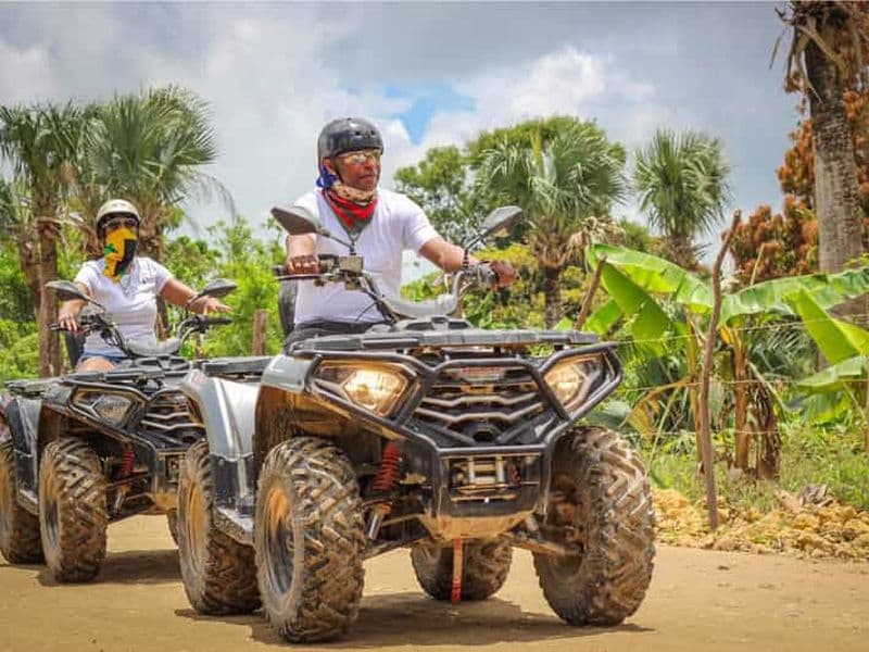 Punta Cana : Aventure en quad avec grotte bleue et plage de Macao