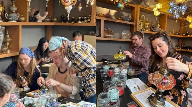 Istanbul : Atelier de lampes en mosaïque traditionnelle