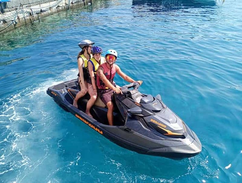 Taormina : excursion en jet ski avec apéritif à Isolabella
