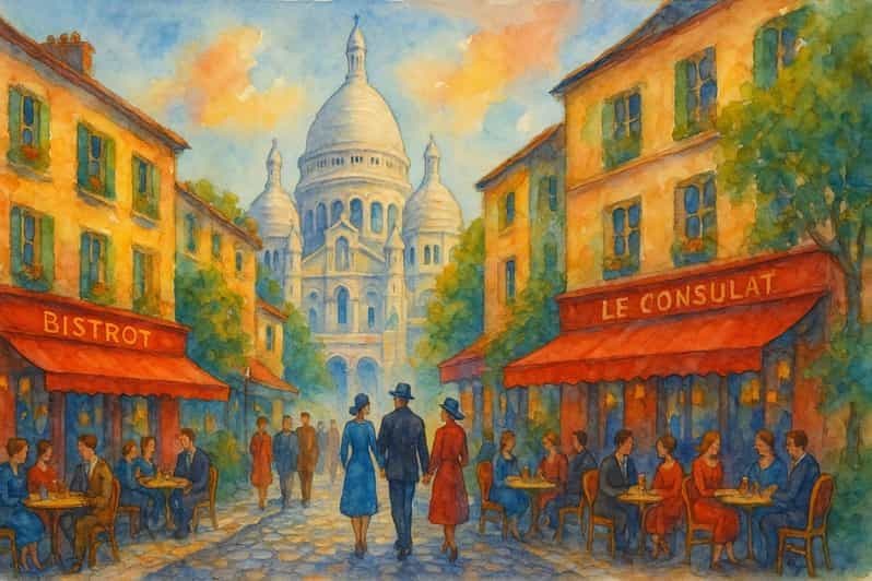 Atelier d'aquarelle à Montmartre