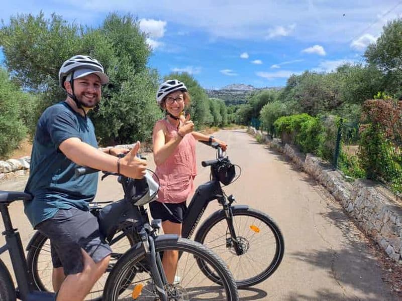 Billet Ostuni : Excursion en E-Bike avec un verre de vin et Bruschetta