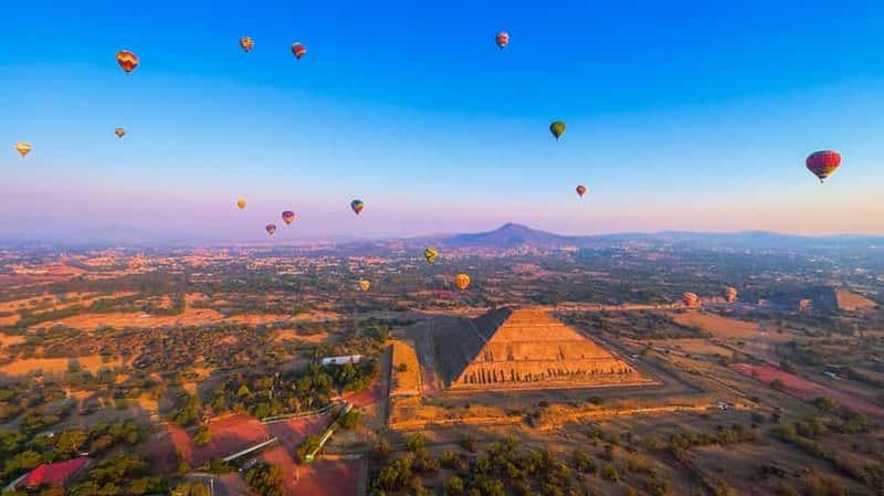 CDMX : Montgolfière à Teotihuacan avec petit-déjeuner