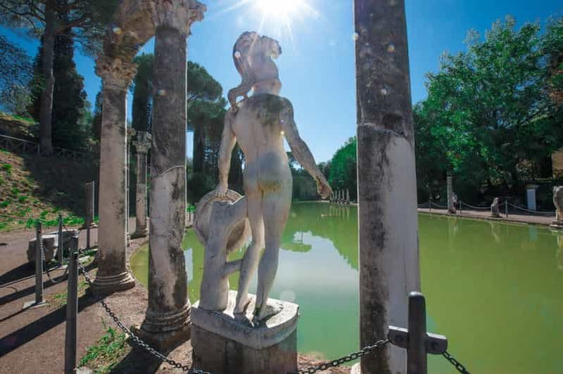 Depuis Rome : Excursion d'une journée à la Villa D'Este et à la Villa Adriana avec déjeuner