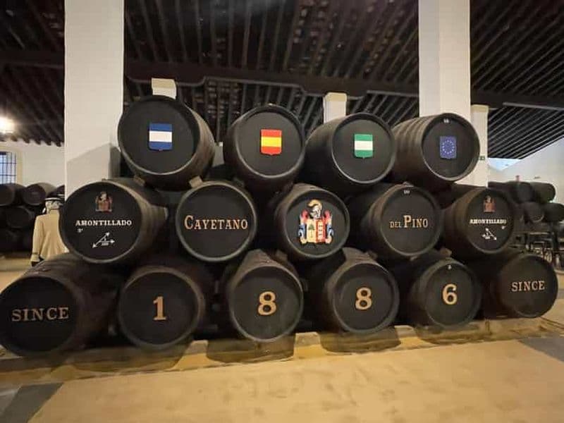 Billet Jerez de la Frontera : visite d'une cave à vin de Xérès avec dégustation
