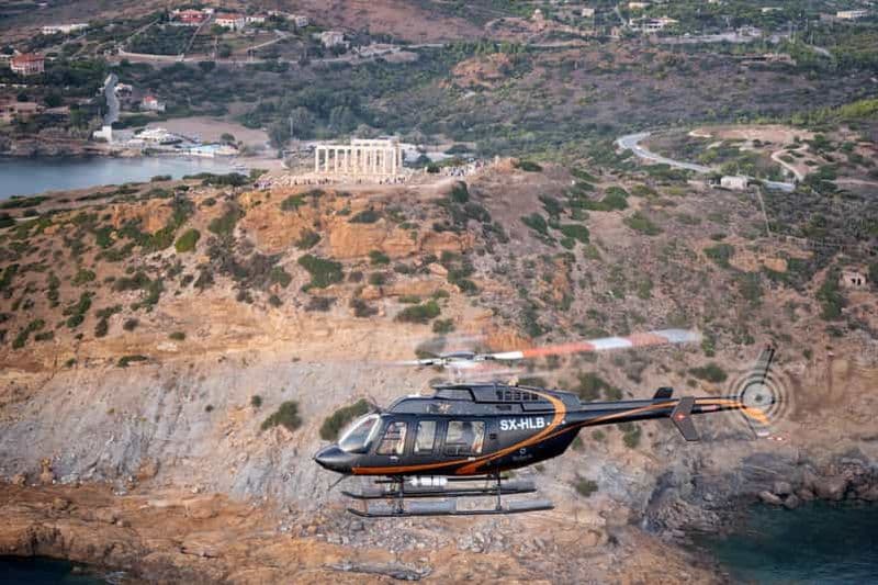Athènes : vol en hélicoptère de 30 minutes (Bell 407 - jusqu'à 6 personnes)