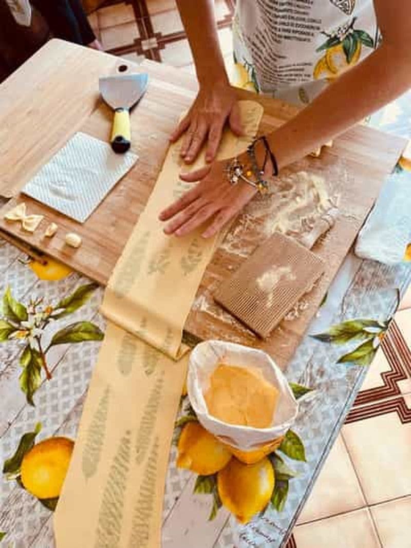 Positano : cours de cuisine sur les raviolis et les tagliatelles