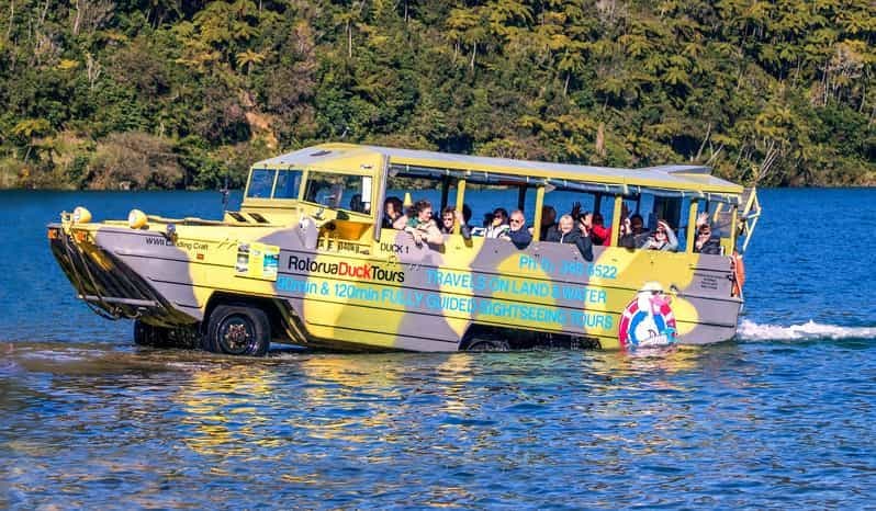Billet Visite de la ville de Rotorua et de ses lacs en véhicule amphibie