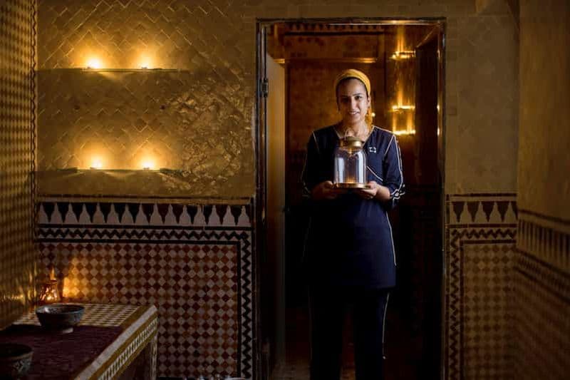Billet Fès : Massage traditionnel au hammam dans un palace de luxe