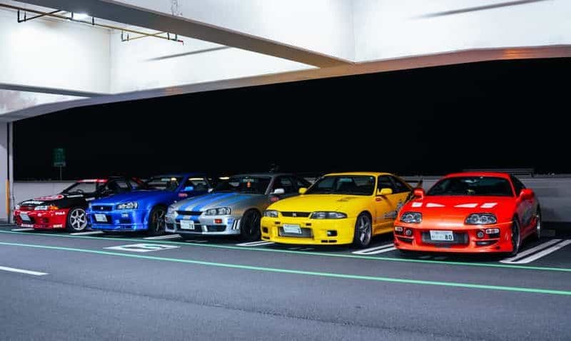 Shibuya : visite en GT-R R35, R34, R33 ou R32 à l'aire de repos de Daikoku