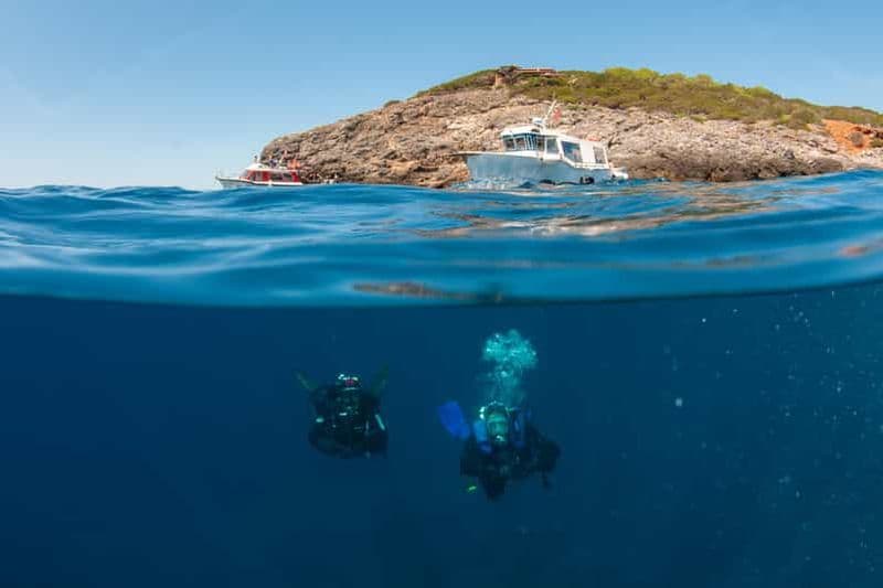 Porto Santo Stefano : Excursion en bateau pour la plongée sous-marine avec déjeuner