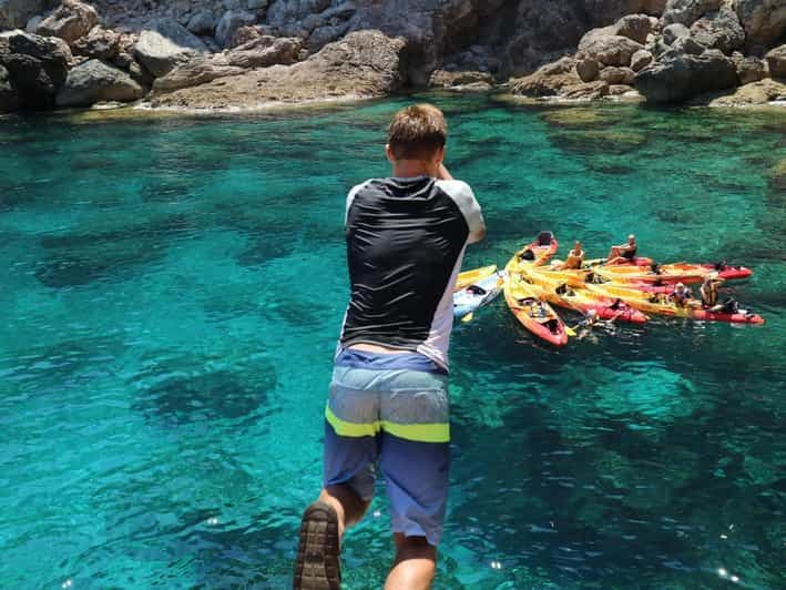 Pollença : Kayak et coasteering Saut de falaise