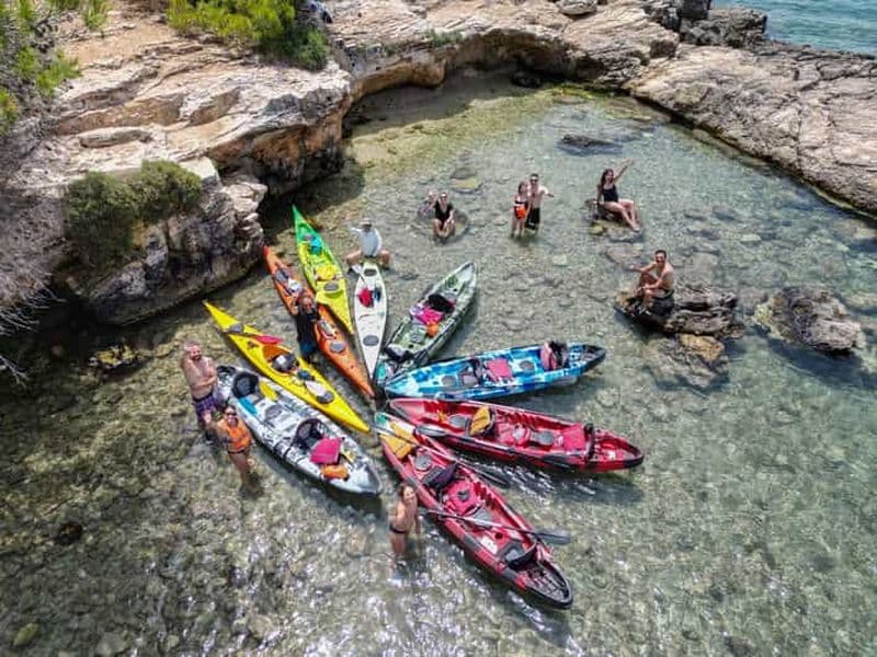 Excursion en kayak à Porto Selvaggio, entre grottes et sources
