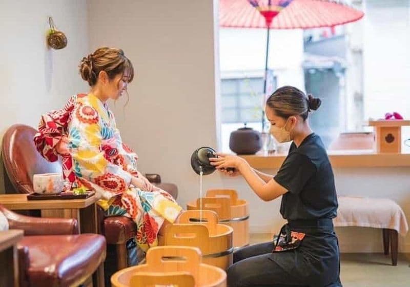 Billet Kyoto : visite privée de promenade guidée à pied avec spa pour les pieds