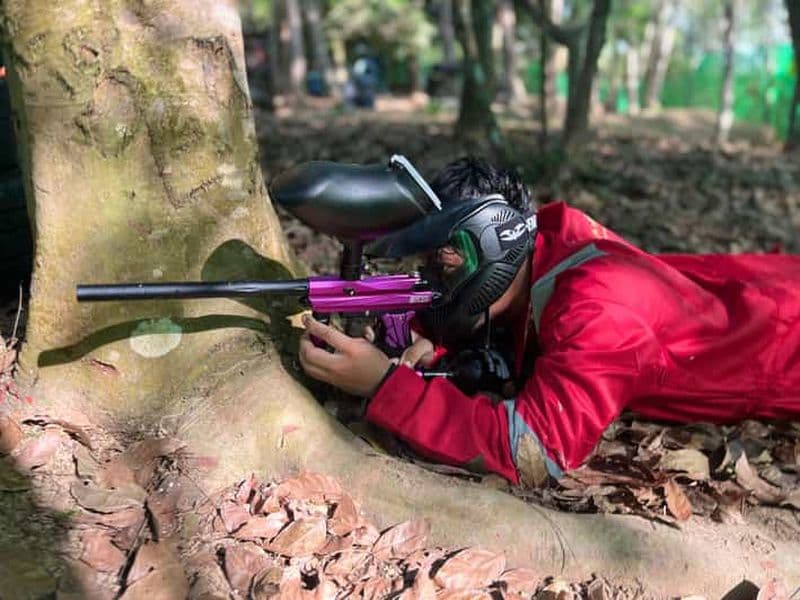 Phuket : Forfait combiné Paintball, quad et aventure en tyrolienne
