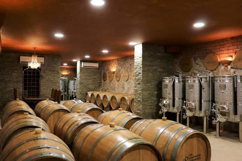 Lagoa: visite guidée d'une cave et dégustation de vins locaux