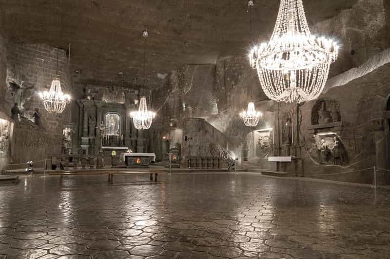 Au départ de Cracovie : visite guidée de la mine de sel de Wieliczka et transfert