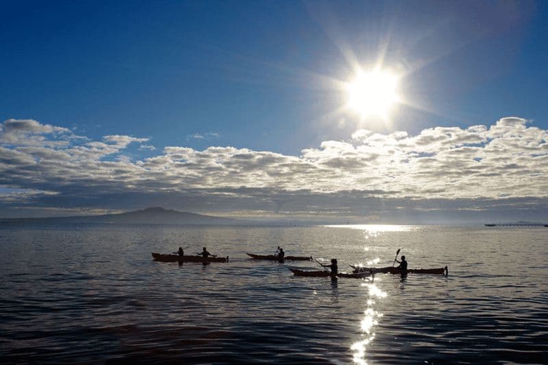 Île de Rangitoto : Excursion d'une journée en kayak de mer et randonnée au sommet