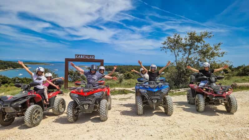 Billet Safari en quad au cap Kamenjak 2,5 h – Saut de falaise et Safari Bar