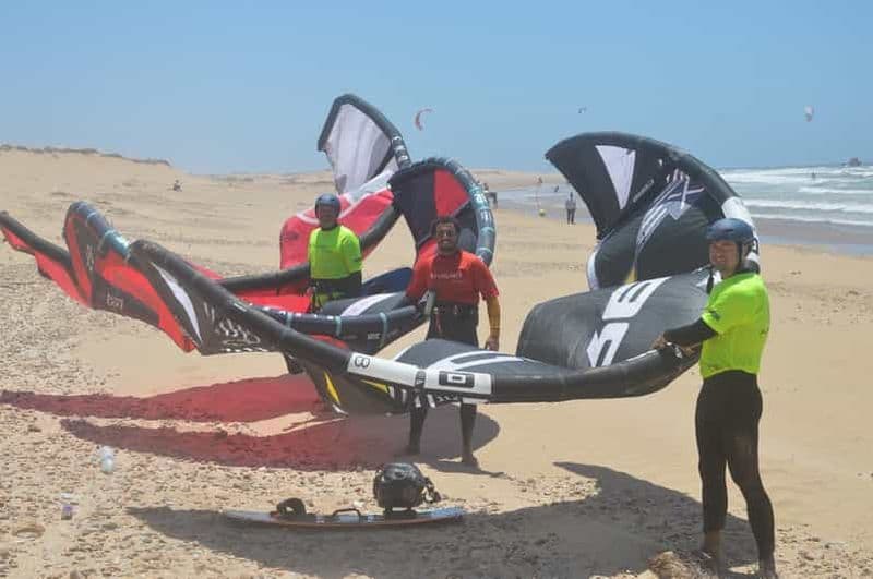 Billet Essaouira : cours de kitesurf avec vestiaires et douches chaudes