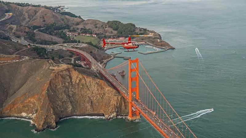 Billet San Francisco : aventure en hélicoptère au Golden Gate