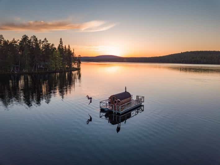 Billet Rovaniemi : Croisière panoramique sur le lac en bateau Sauna