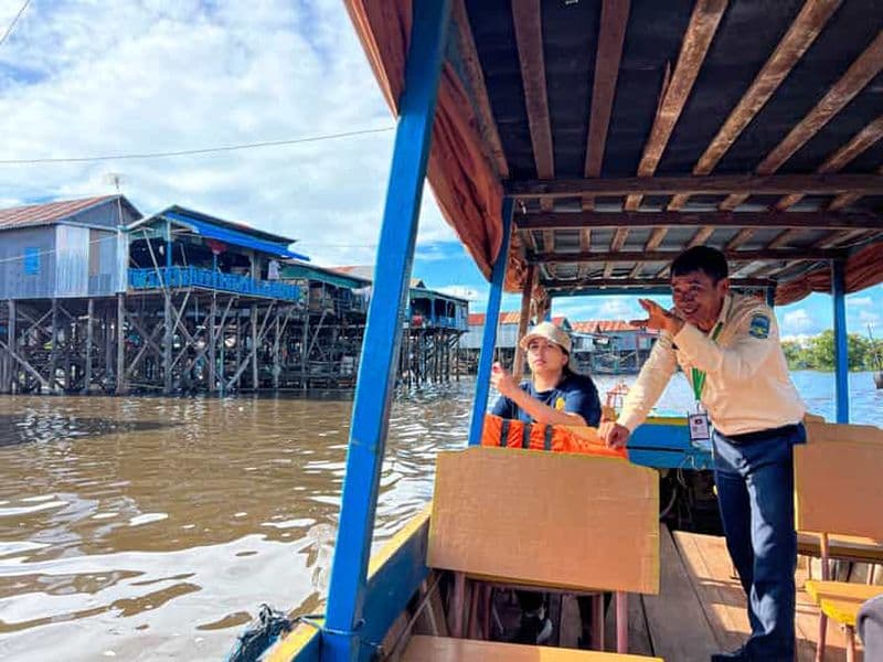Siem Reap: visite de Tonlé Sap et Kampong Phluk avec cuisine de rue