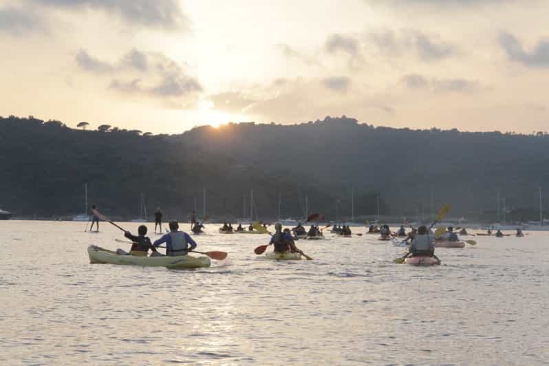 Excursion en kayak au coucher du soleil dans le golfe de Saint-Tropez