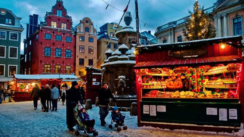 Visite à pied de Noël à Stockholm : Lumières, Marché et Dégustations