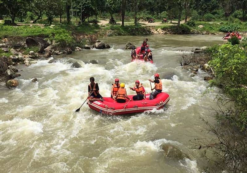Krabi : Rafting en eaux vives et aventure en tyrolienne