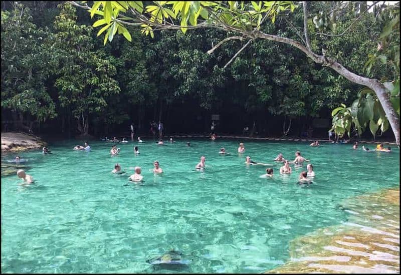 Billet Krabi : Taxi privé aller-retour pour Emerald Pool et Hot Spring