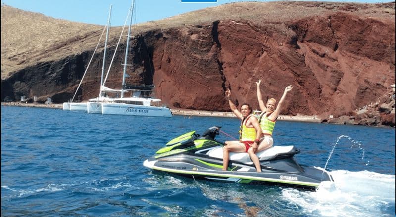 Perivolos : Découverte privée de la côte sud en jet ski