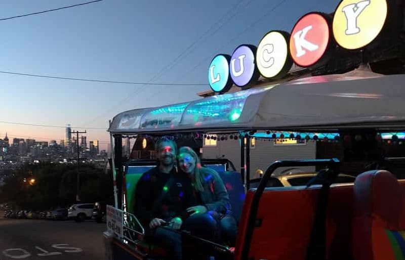 San Francisco : visite privée de 2 heures en Tuk Tuk au coucher du soleil ou de nuit