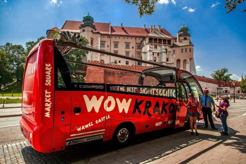 Billet Cracovie : visite en bus à arrêts multiples avec audioguide