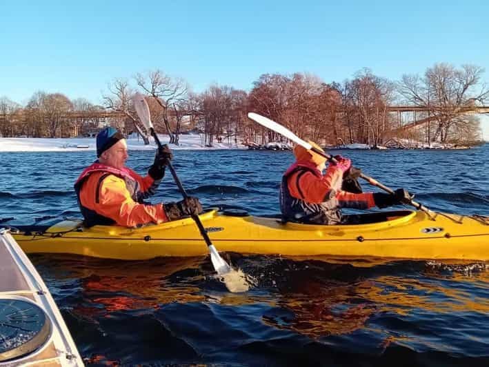 Stockholm : Excursion hivernale en kayak dans le centre-ville