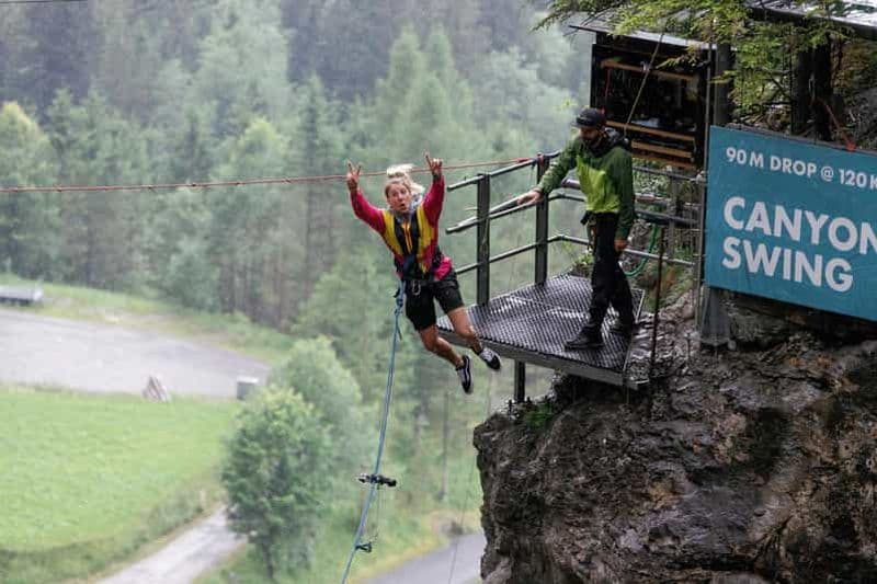 Interlaken : Canyon Swing à Grindelwald