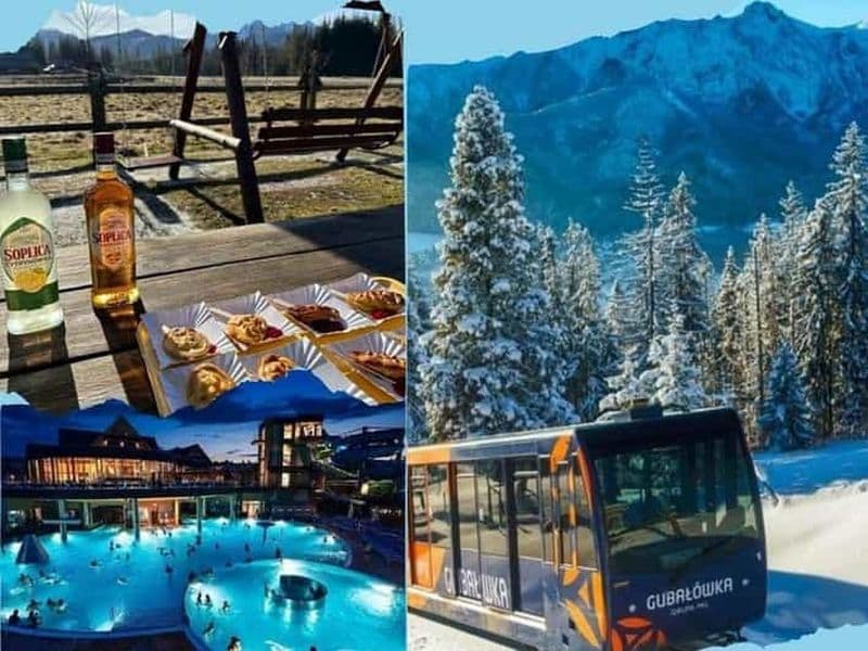 Depuis Cracovie : Visite de Zakopane avec Spa thermal et prise en charge à l'hôtel