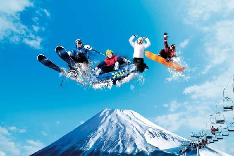 Tokyo : Mont Fuji Yeti Ski, source chaude et cueillette de fruits