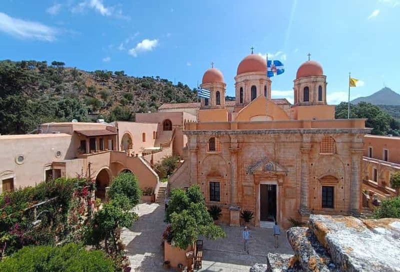 La Canée : Vieille ville - Monastère d'Agia Triada Transport privé
