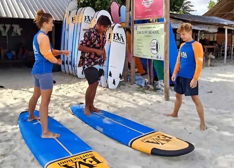 Billet Lombok Leçon de surf pour débutants à Selong Blanak Beach