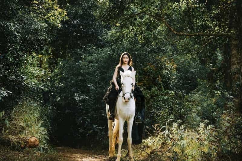 Billet Mang Den : Excursion à cheval avec boissons et prise en charge