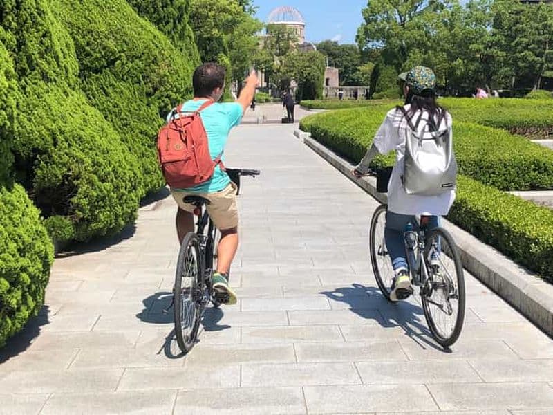 Hiroshima : Tour en bateau et à vélo de la ville et de Miyajima
