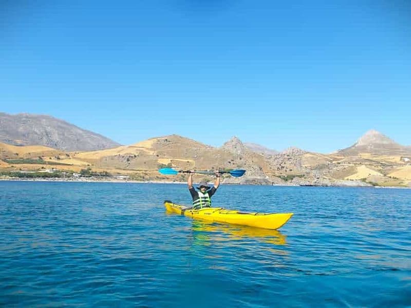 Réthymnon : excursion en kayak de mer et plongée avec tuba