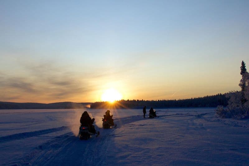 Balade en motoneige à Kiruna