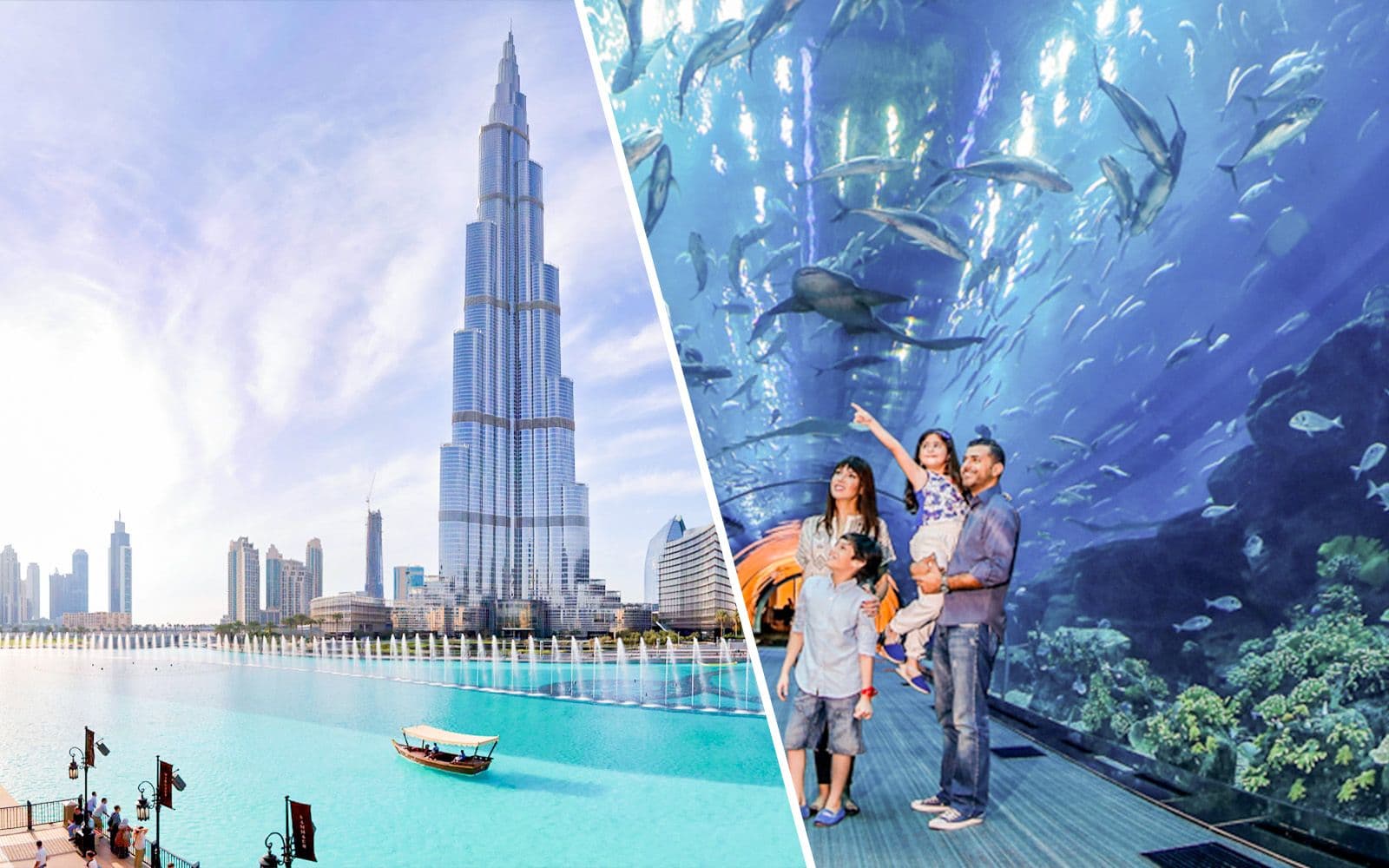 Billets combo : Burj Khalifa At theTop + aquarium et zoo sous-marin de Dubaï