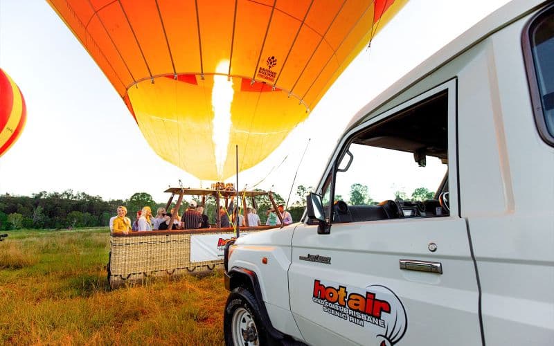 Billets pour le vol en montgolfière Classique de Brisbane et le petit-déjeuner au champagne dans un vignoble