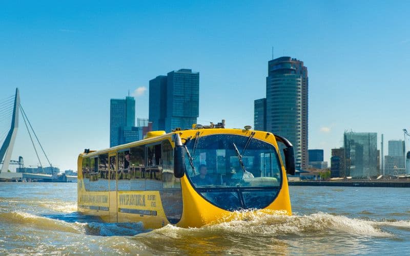 Billet Visite guidée de Rotterdam en bateau à moteur (1 heure)