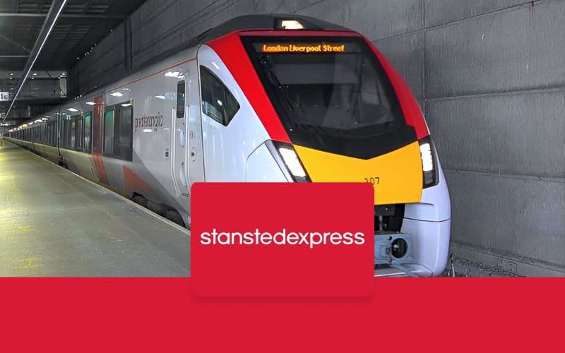 Billet Transfert en train : Aéroport de Stansted vers/depuis Londres par Stansted Express